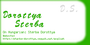 dorottya sterba business card